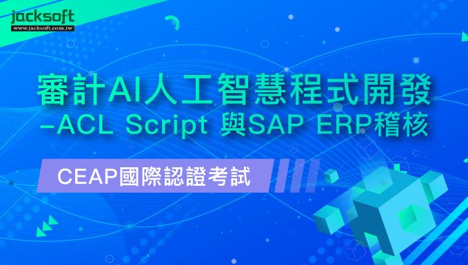 審計ai人工智慧程式開發 Acl Script 與sap Erp稽核 含ceap國際認證考試